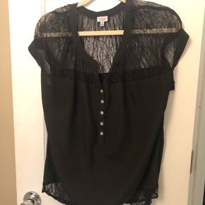 Lace black shirt